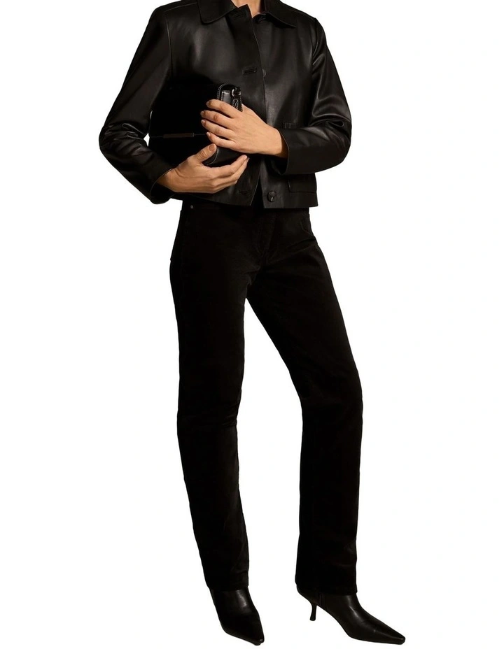 Bengajean(R) Velvet Full Length Relaxed - Black image 5