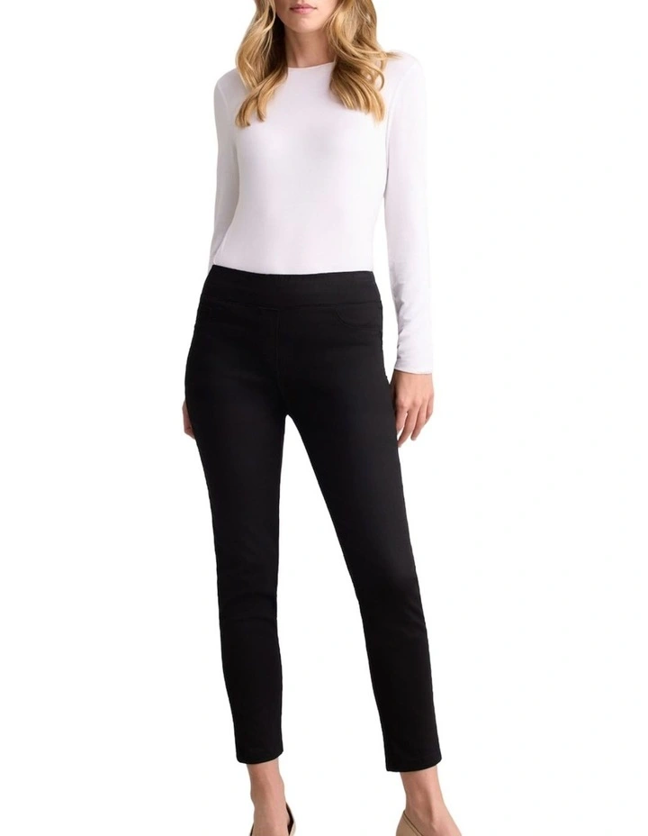 Bengajean(R) 7/8 Skinny Leg - Jet Black image 1