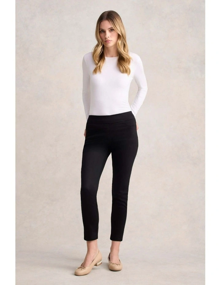 Bengajean(R) 7/8 Skinny Leg - Jet Black image 5