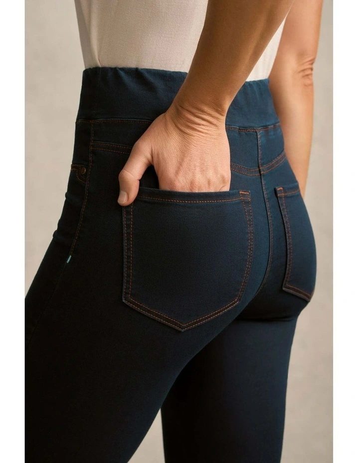 Bengajean(R) Full Length Skinny Leg - Clean Denim Blue image 5