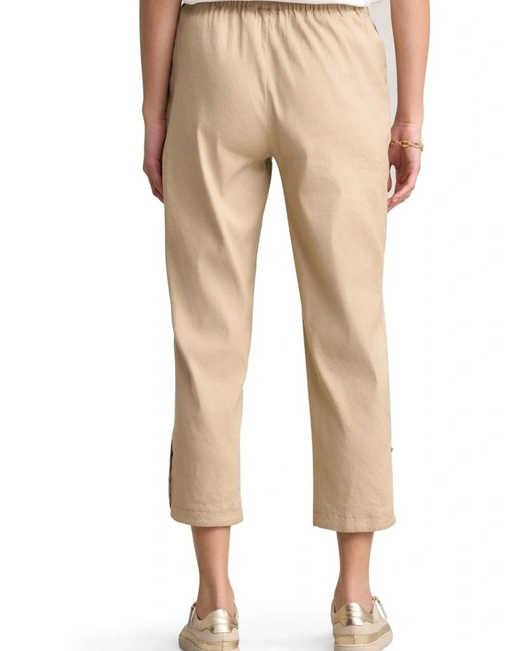 Curved Hem Linen Pant - Flax image 2