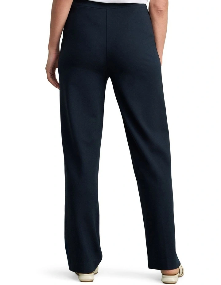 Straight Leg Ponte Pant in Ink image 2