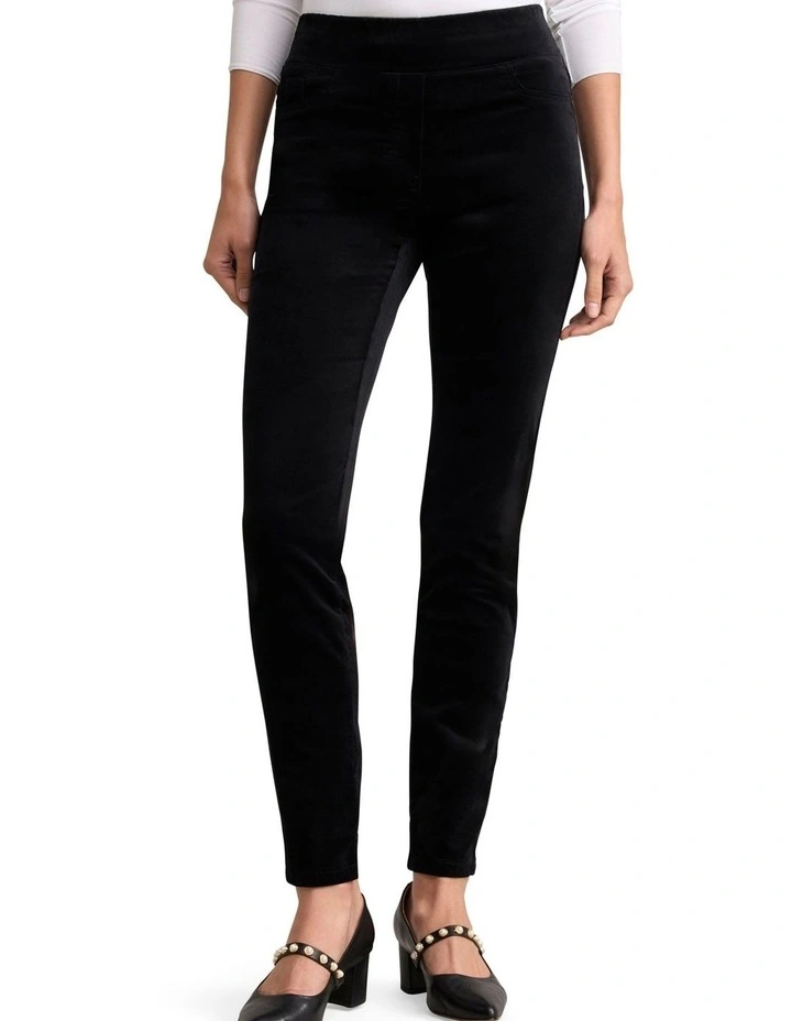 Bengajean(R) Velvet Skinny Leg - Black image 1