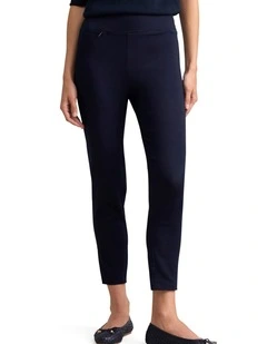 Zip Detail 7/8th Pant - Navy