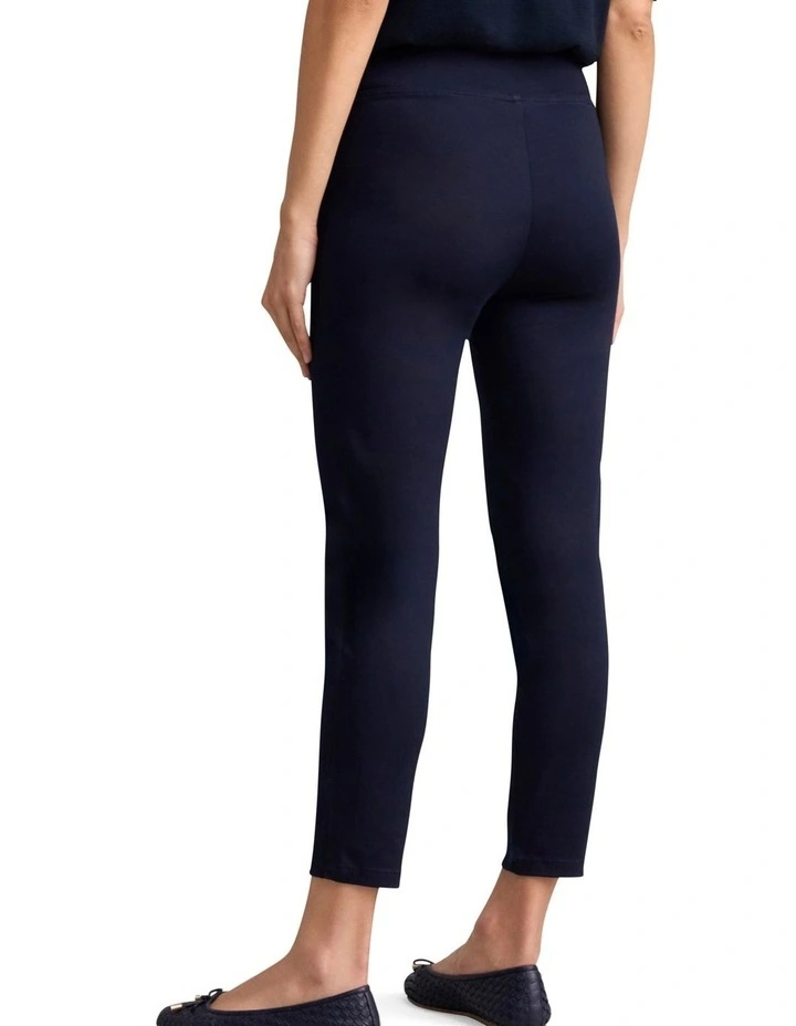 Zip Detail 7/8th Pant - Navy image 2