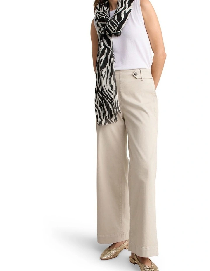 Wide Leg Jeans - Taupe image 3