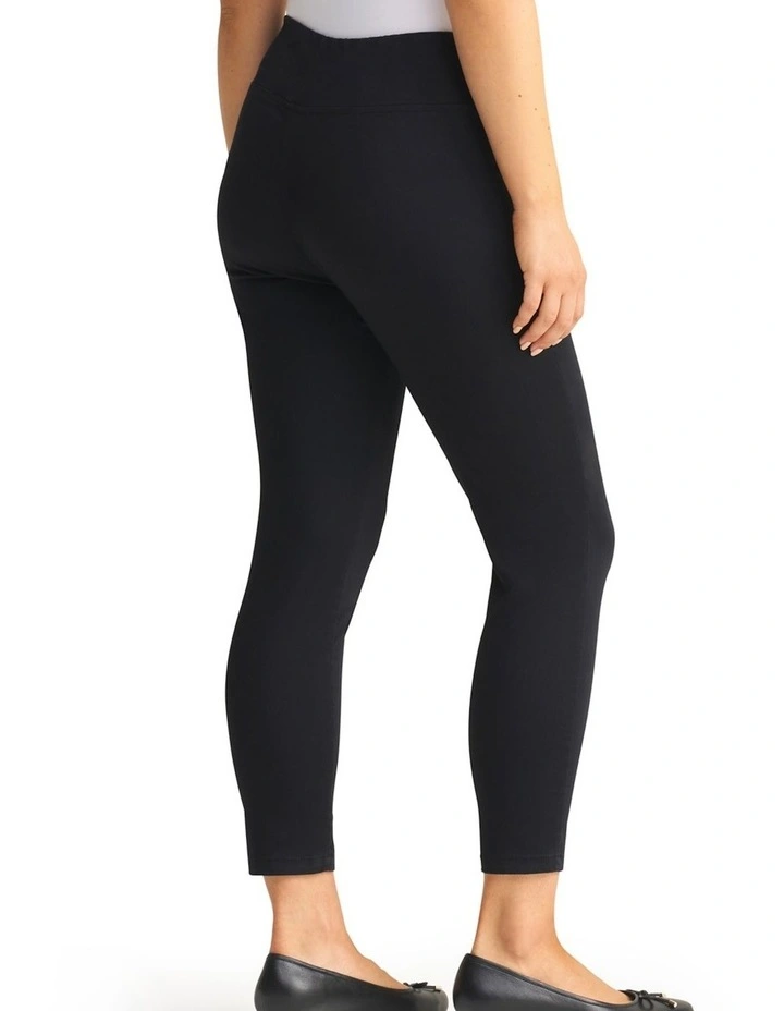 Zip Detail 7/8th Pant - Black Noir image 2