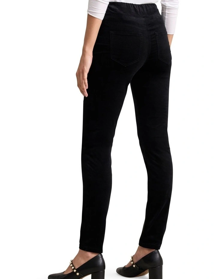 Bengajean(R) Skinny Leg Velvet - Black image 2