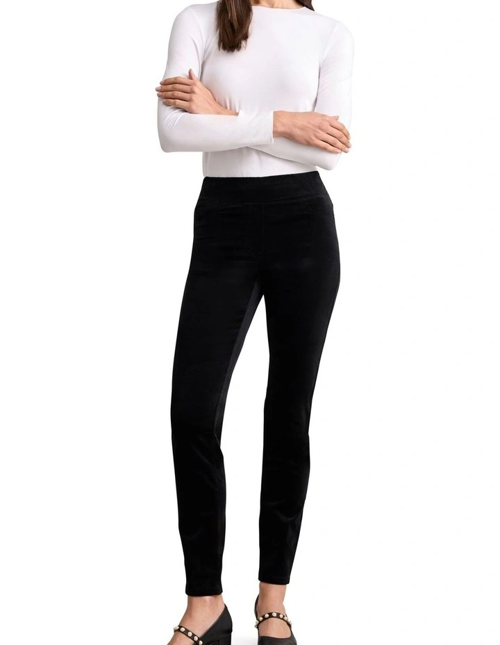 Bengajean(R) Skinny Leg Velvet - Black image 3