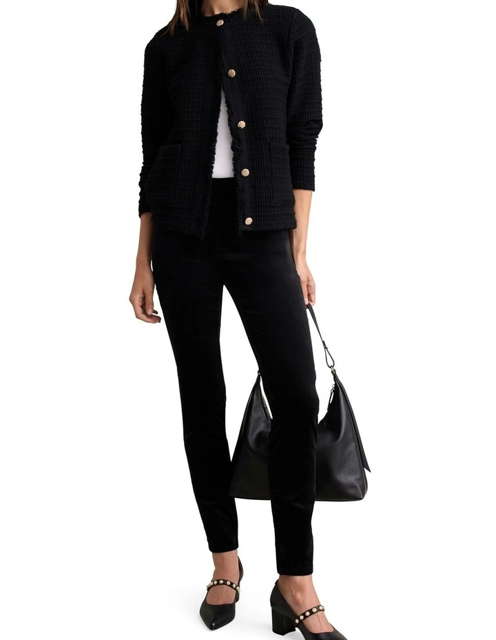 Bengajean(R) Skinny Leg Velvet - Black image 5