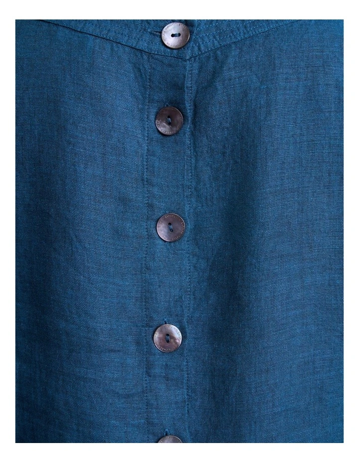 Linen Dress - Navy Delave image 4