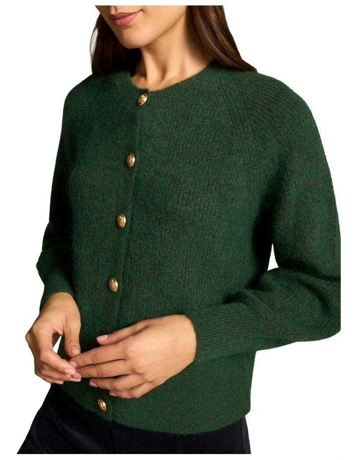 Blouson Sleeve Cardigan - Clover image 4