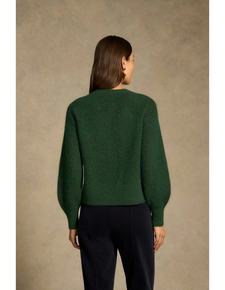 Blouson Sleeve Cardigan - Clover image 7