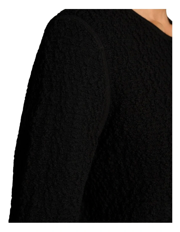 Textured Cardigan - Black image 5