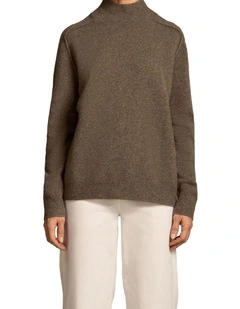 Brushed Merino Jumper - Coconut Marle