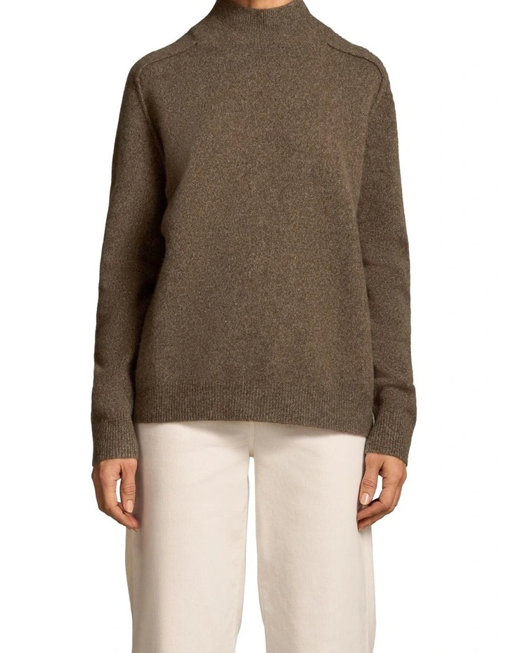 Brushed Merino Jumper - Coconut Marle image 1