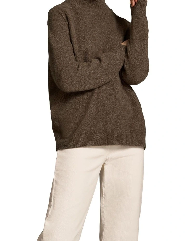 Brushed Merino Jumper - Coconut Marle image 3