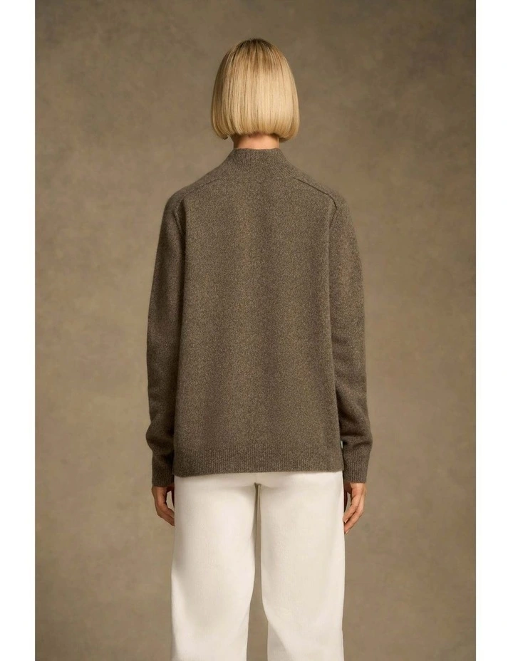 Brushed Merino Jumper - Coconut Marle image 7