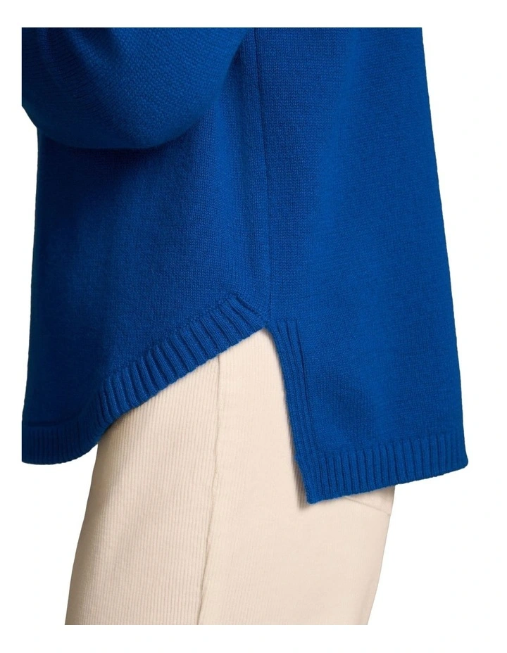 Merino Crew Neck Jumper - Topaz Blue image 5