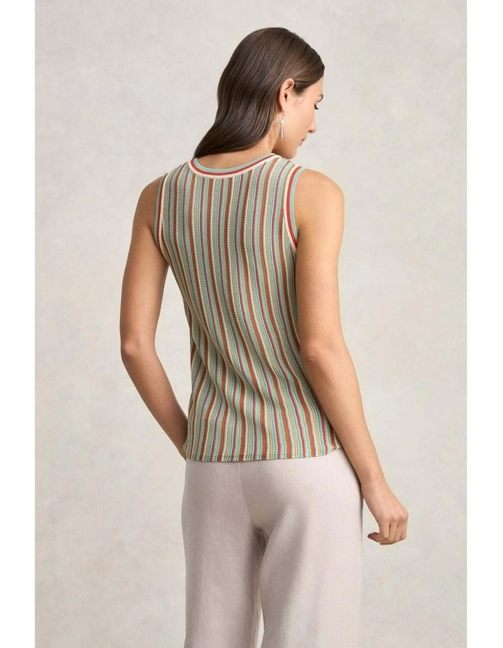 Stripe Knit Top in Multi Stripe image 6