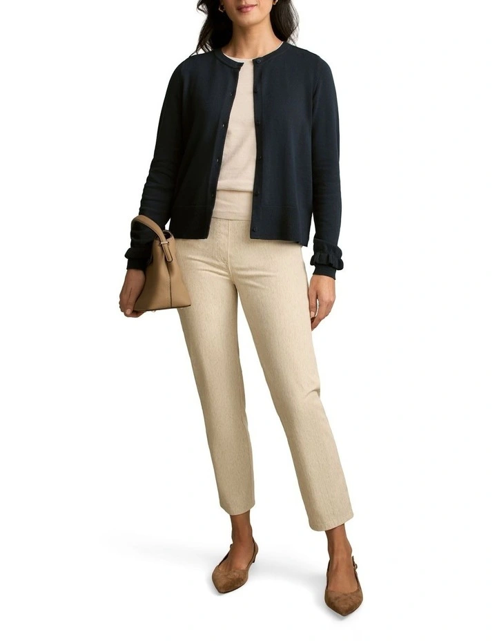 Scallop Cuff Cardigan - Ink image 6