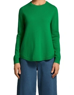 Merino Wool Jumper - Emerald