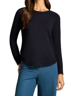 Extra Fine Merino Jumper - French Navy