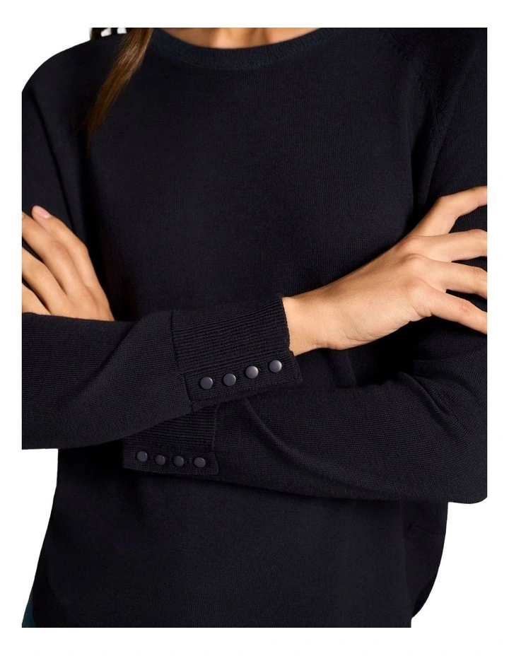 Extra Fine Merino Jumper - French Navy image 4