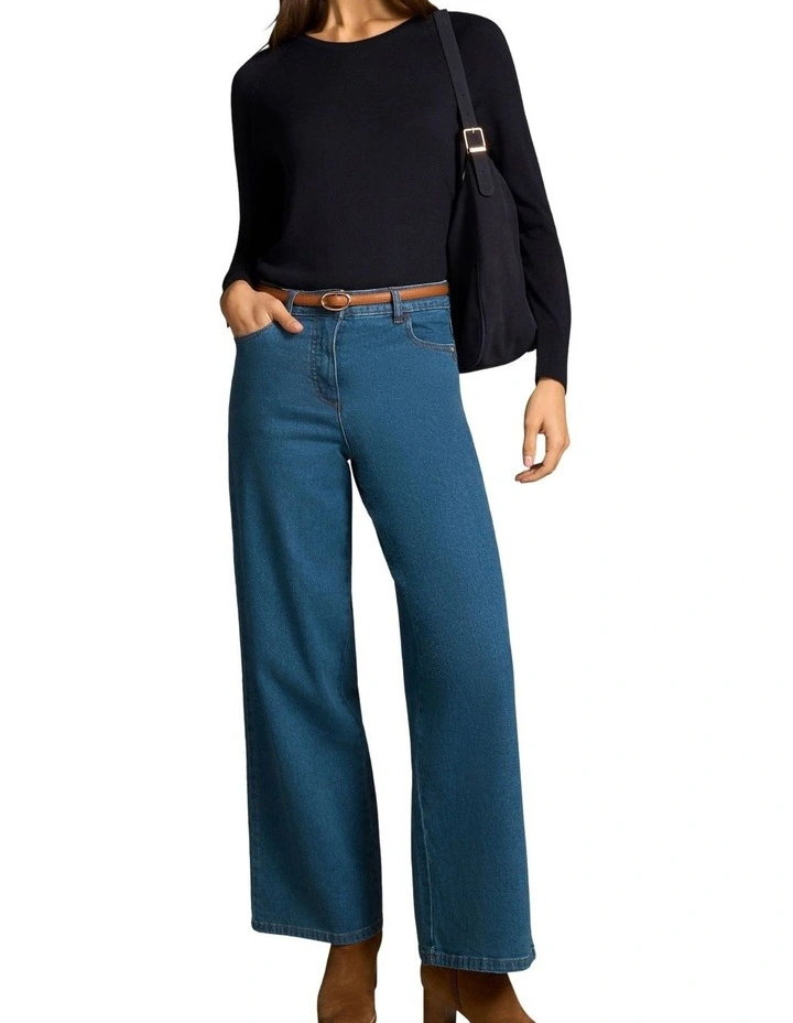 Extra Fine Merino Jumper - French Navy image 7