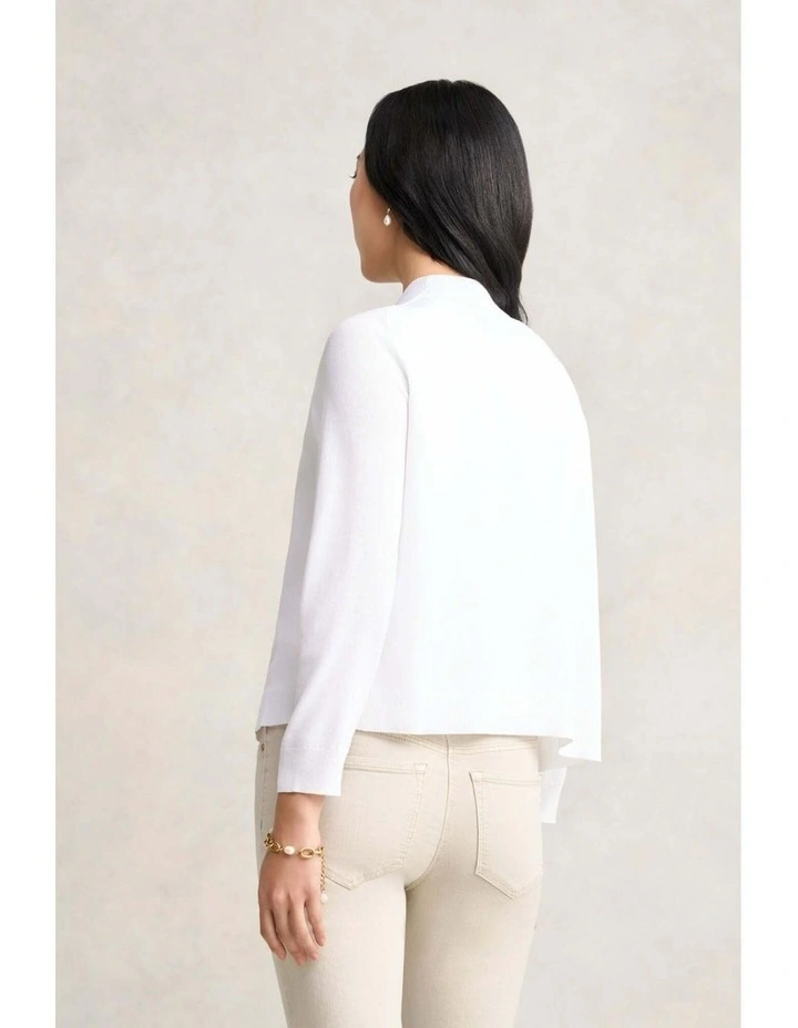 Essential Cardigan - White image 5