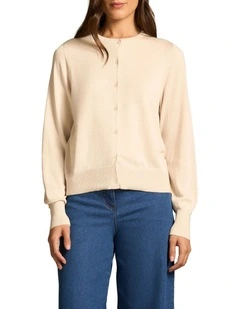 Cotton Knit Cardigan - Vanilla