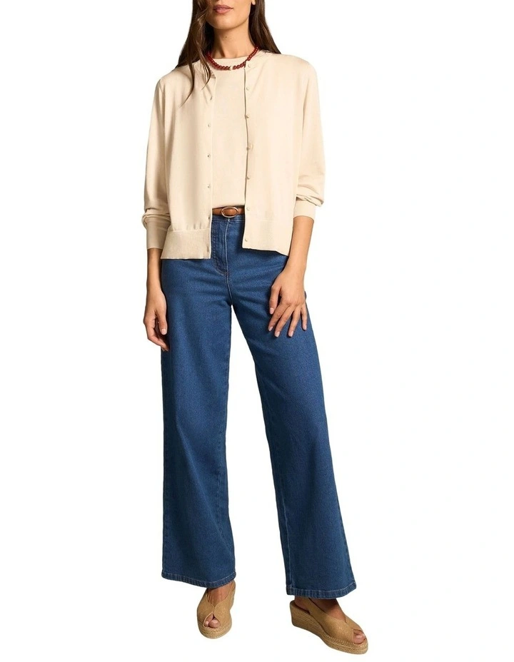 Cotton Knit Cardigan - Vanilla image 5