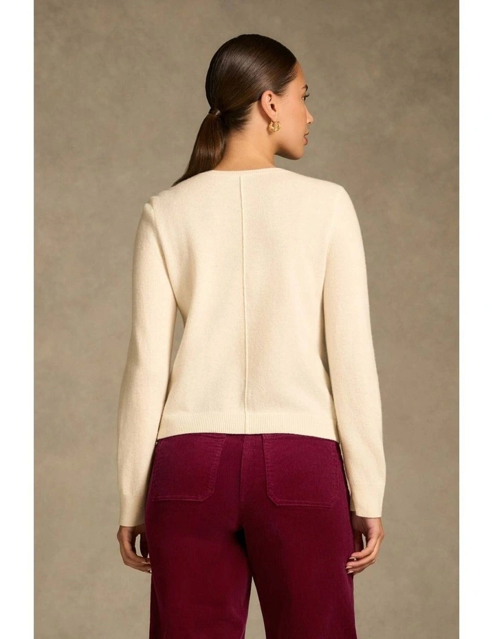 Classic Cardigan - Cream image 6