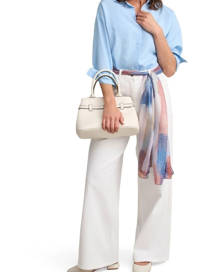 Split Back Relaxed Fit Shirt - Airey Blue image 3