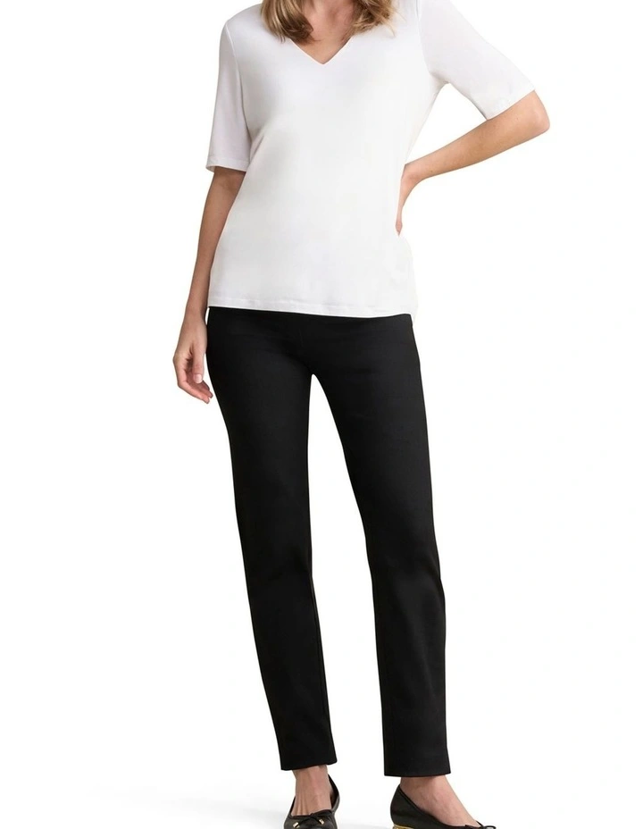 V-Neck Tee - White image 3
