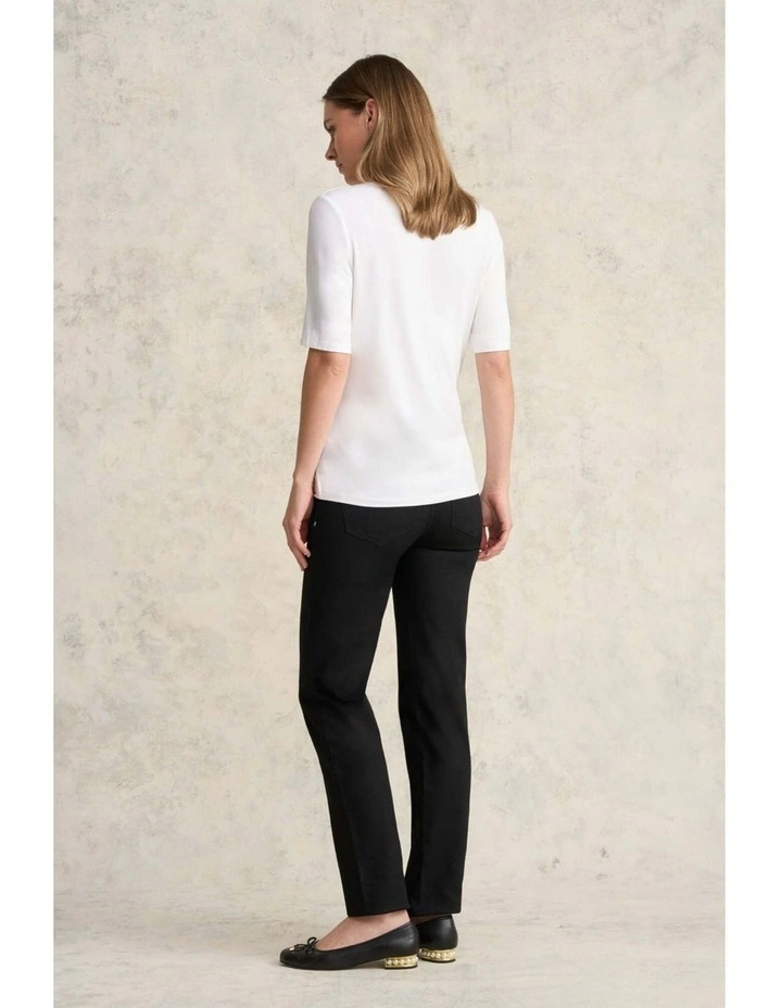 V-Neck Tee - White image 5