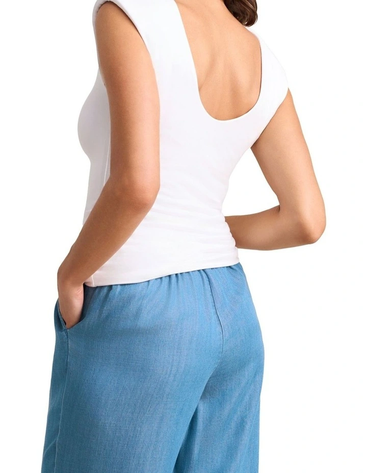 Double Layer Shaping Tank - White image 2