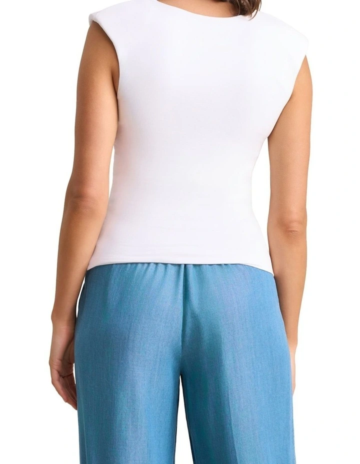 Double Layer Shaping Tank - White image 3