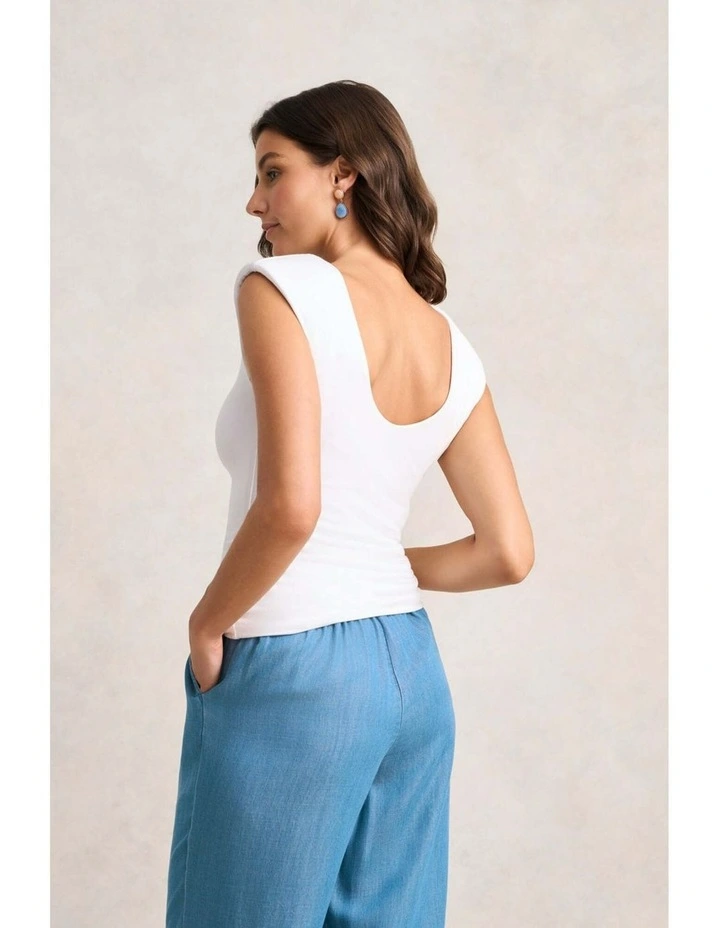 Double Layer Shaping Tank - White image 6