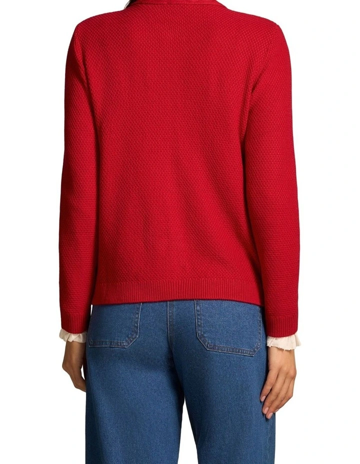 Milano Knit Jacket - Rouge image 2