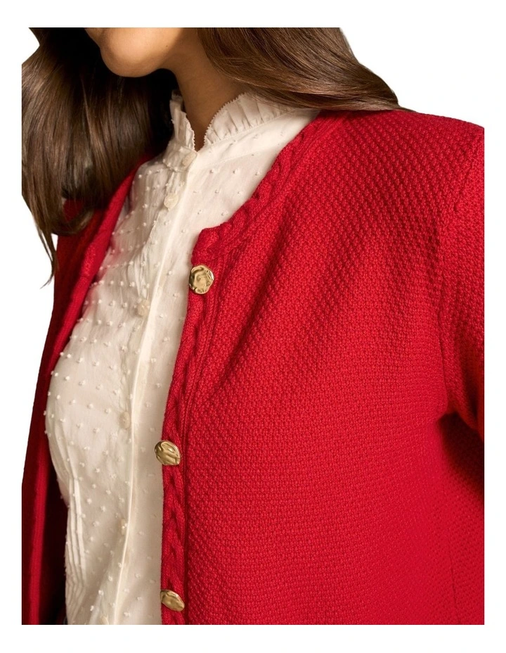 Milano Knit Jacket - Rouge image 4