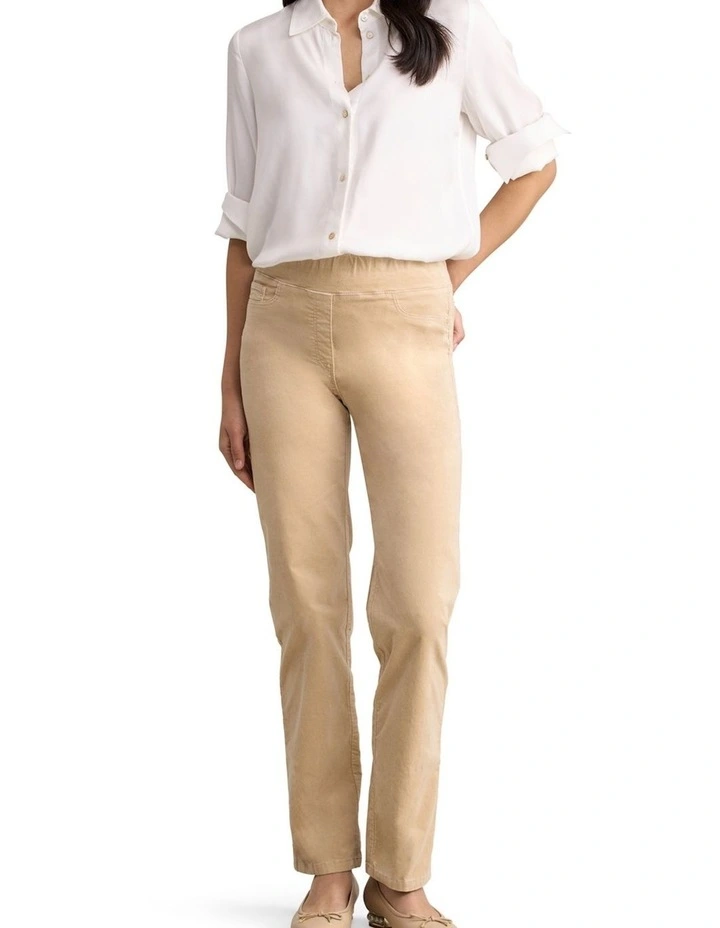 Bengajean(R) Velvet Straight Leg - Light Sable image 1