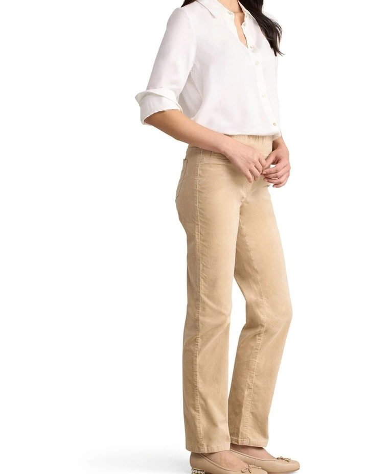 Bengajean(R) Velvet Straight Leg - Light Sable image 3