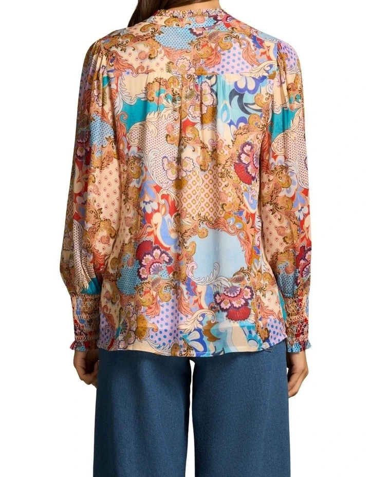 Celeste Georgette Blouse - Rococo Reverie Print image 2