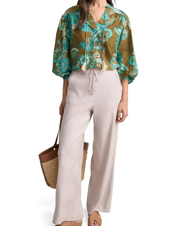 Cotton Silk Blouse - Statement Paisley image 3