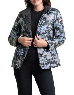 Reversible Puffer Jacket - Floral Chintz Print