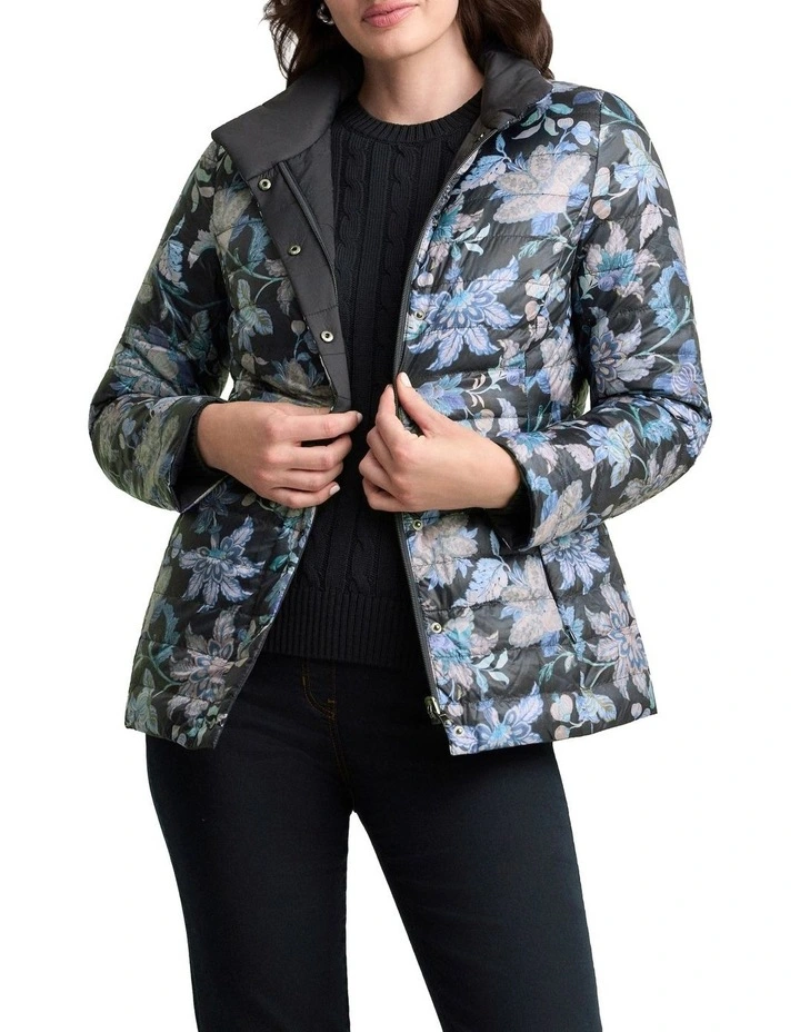 Reversible Puffer Jacket - Floral Chintz Print image 1