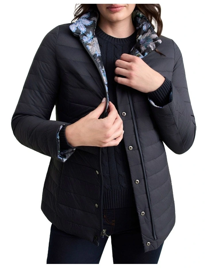 Reversible Puffer Jacket - Floral Chintz Print image 4