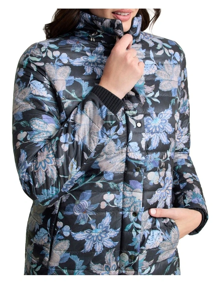 Reversible Puffer Jacket - Floral Chintz Print image 5
