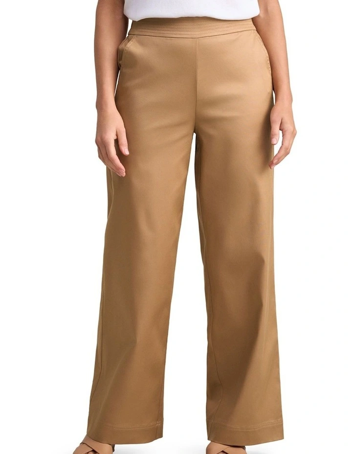 Wide Leg Pant - Tan image 1